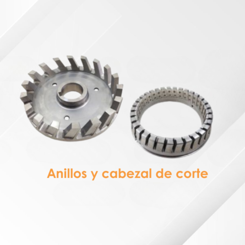 Anillos y cabezal de corte