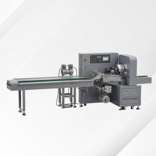 Empacadora Flowpack con vacio AERTECH